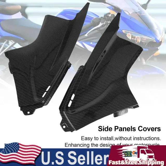 Gas Tank Side Trim Cover Panel Fairing Cowl for Yamaha YZF R6 2003-2005 Carbon