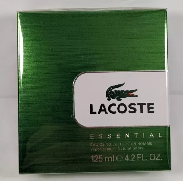 Lacoste Essential Eau De Toilette Natural Spray For Men 4.2 fl oz Sealed Box