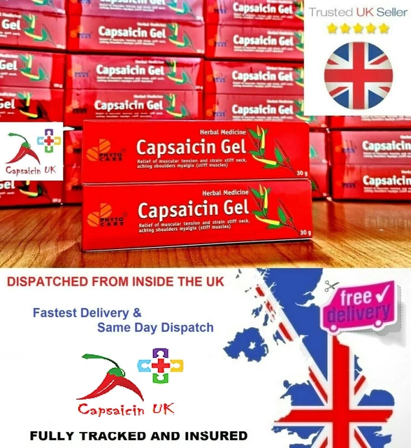 CAPSAICIN GEL RHEUMATOID Osteoarthritis Pain Capsicum Cream UK SELLER