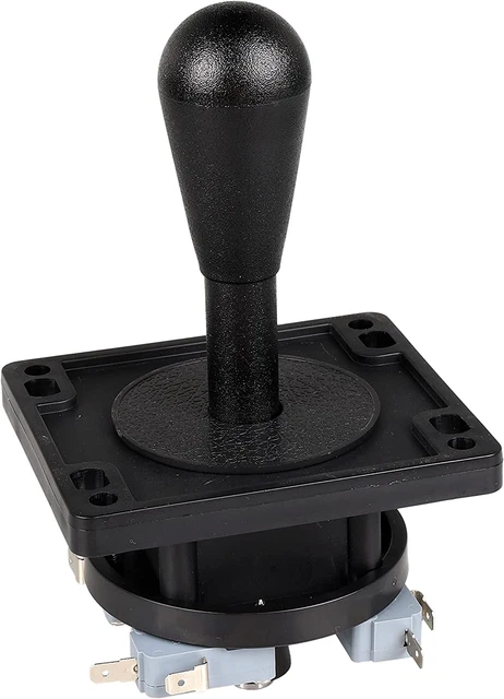 American Style Arcade Competition 2Pin Joystick BLACK Switchable from 8 Ways Ope