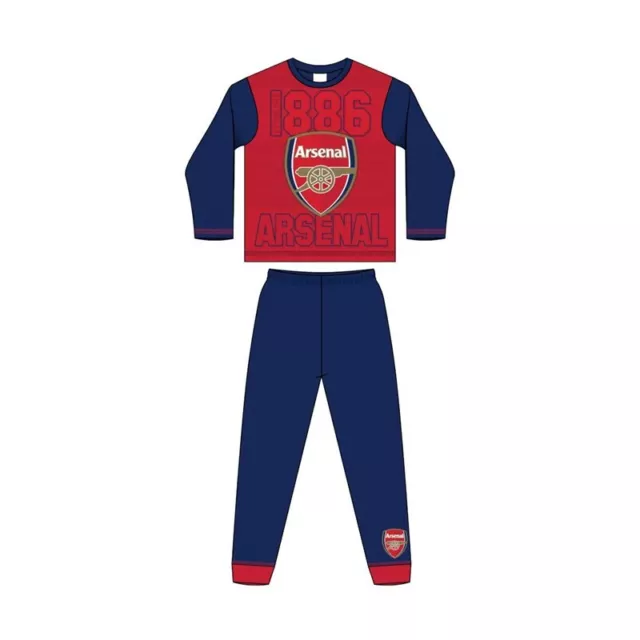 Official Arsenal FC Pyjamas Pajamas Pjs Boys Kids Children 5 6 8 10 12 Yr