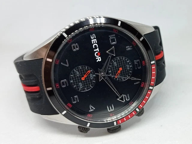 Montre Chronographe Homme SOSPIRO Impero - Swiss Made, Verre Saphir, Boîtier 44mm, Bracelet Cuir Bleu