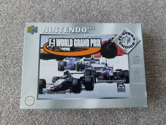 N64 F 1 WORLD GRAND PRIX ~ Nintendo 64 PAL Boxed Complete VGC