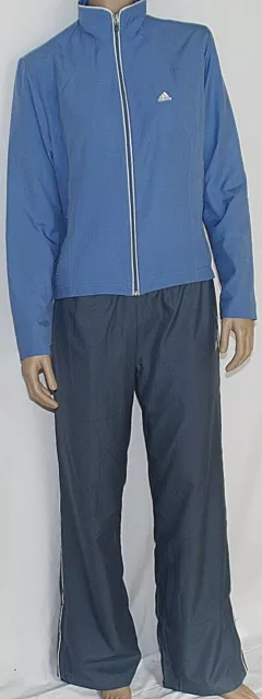 ADIDAS ESS Woven Suit Trainingsanzug Freizeitanzug Damen Größen 36 blau grau