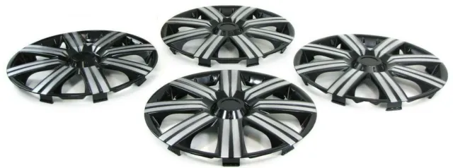 4 x 15" Wheel Covers Hub Caps 15 Inch Wheel Trims ABS Plastic Trim set of 4 SALE 2