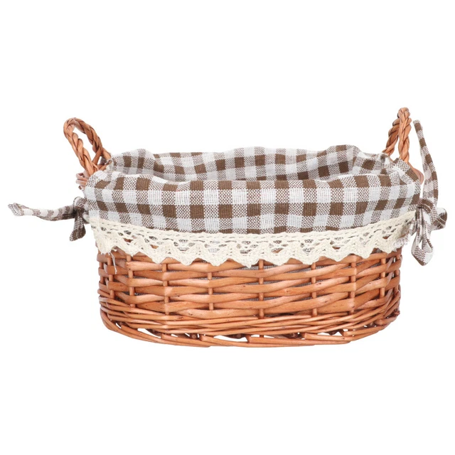 Panier En Osier Imitation MUCKLILY - Rangement Fruits, Légumes, Pain | Déco Rustique Et Pratique Pour Cuisine