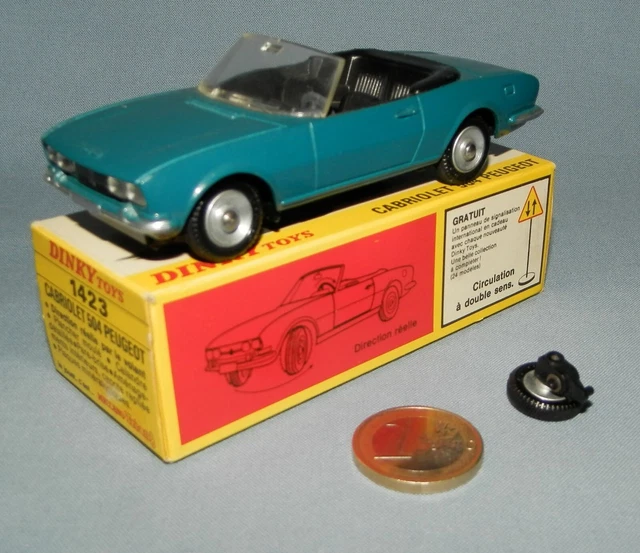 Dinky Toys France 1/43 réf 1423 : Peugeot 504 Cabriolet + boîte originale