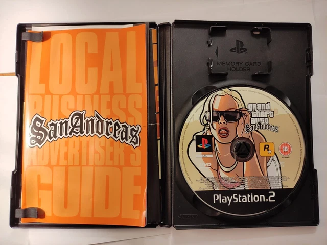 GRAND THEFT AUTO San Andreas for PlayStation 2 In Box / Map PS2 PAL ...
