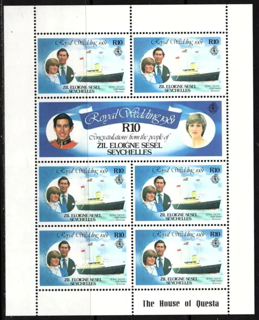 ZES 1981 Royal Wedding Price Charles and Lady Di 3 complett sheets