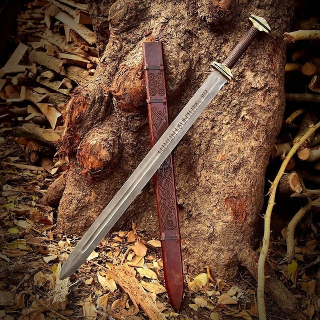 Hand Forged Custom Viking Sword,Medieval Viking Sword,Battle Ready With Scabbard