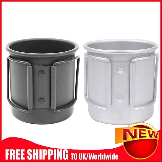 Outdoor Klappbecher Reise Tragbar Aluminiumlegierung Camping Wasser Kaffee Tee Becher