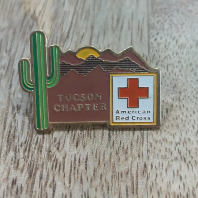 Vtg. 2000 American Red Cross ARC Pin Arizona Blood Region Tucson Chapter HTF