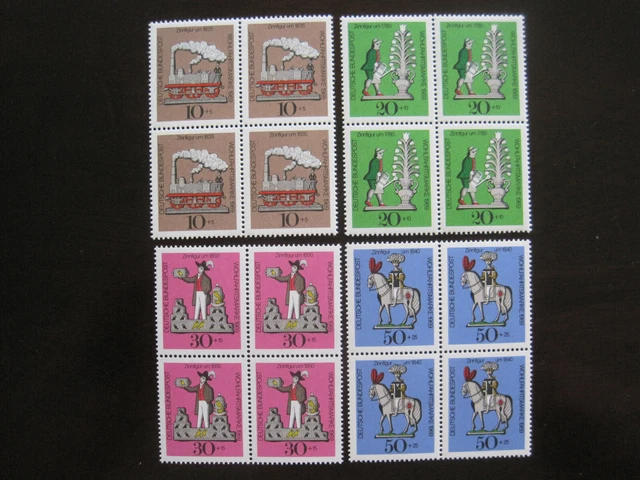 Bund  MiNr. 604-607  Viererblock postfrisch**   (GB 1056)