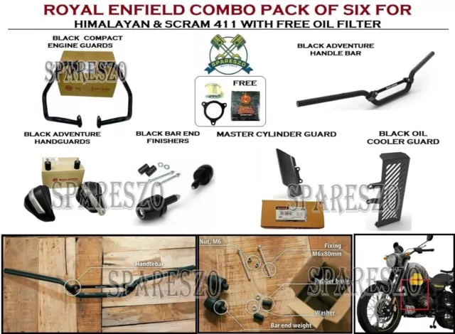 Royal Enfield Himalayan & Scram 411 "Paquete Combinado De 6 Piezas" -...