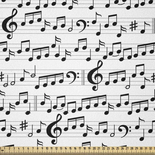 Musik Stoff als Meterware Zusammenfassung Clef Blatt