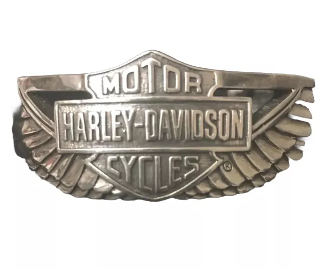 Harley Davidson MOD Motorcycles 925 Silver Wings Cuff Biker Bracelet Heavy W Box