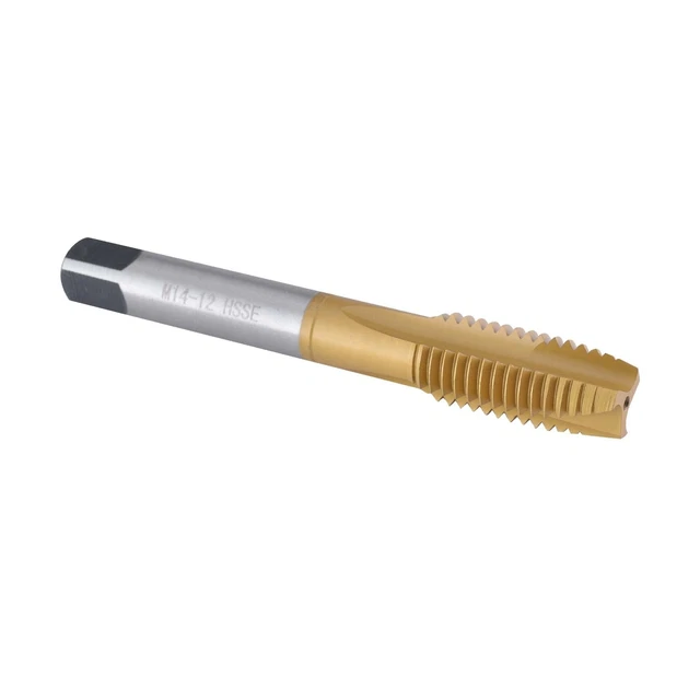 Burkit M14 Spiral Point Tap, HSS Titanium coating M14 x 2 Spiral Point Plug T...