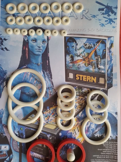Kit D'élastiques Pour Flipper Stern - Pro.LE-KIT - Pour Remplacement Et Maintenance Des Flippers - 24 Pièces