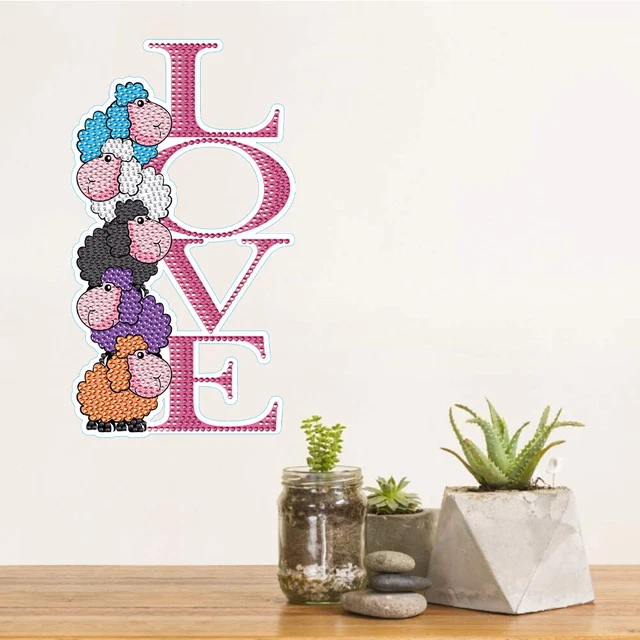 DIY Gem Art Sticker Paint by Numbers Cartoon Diamonds Mosaic Stickers Home Decor 3