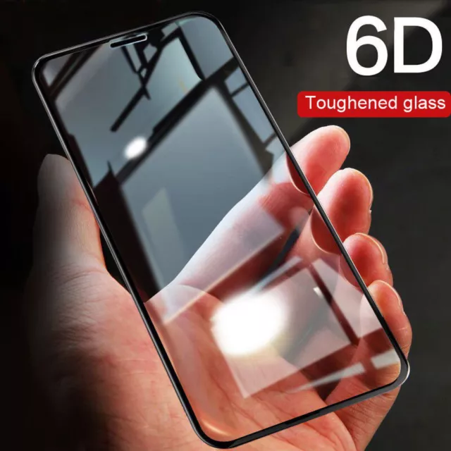 6D Curved Full Tempered Glass Protector Film For iPhone 15 14 13 12 11 XR XS Max
