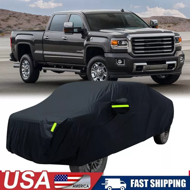 For GMC Sierra 1500 Crew Cab Pickup Truck Car Cover Waterproof UV Dust Outdoor