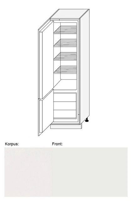 Armadio conversione frigorifero Tivoli 60x59x207cm bianco opaco laccato TL-D14/DL/60/207