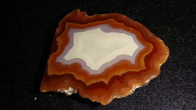 Small Old Laguna Agate End Cut Polished Specimen    28 Grams   Chihuahua  Mexico