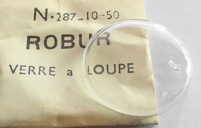 Verre De Montre Loupe Diamètre 28,4 Mm - Pour Remplacement Ou Réparation - Marque ROBUR