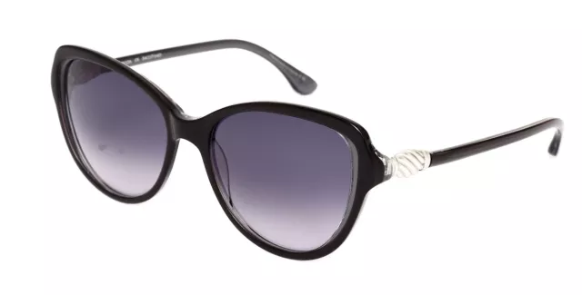 David Yurman DY126 Women's Black Cat Eye Sunglasses S3224