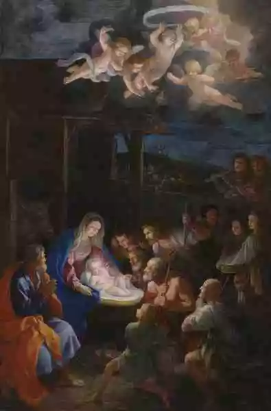 Guido Reni The Adoration Of The Shepherds A4 Print