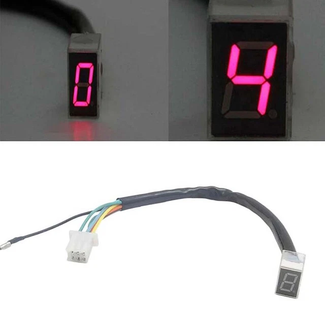 LED UNIVERSAL DIGITAL Gear Indicator Motorcycle Display Shift Lever