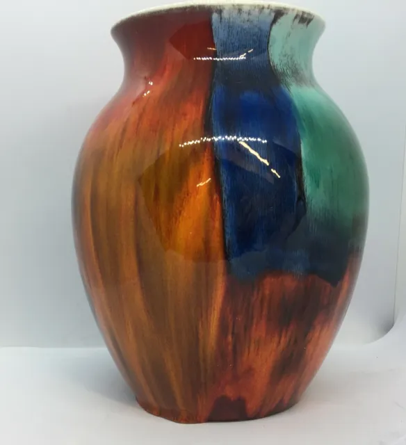 Large Poole Pottery Volcano Vase