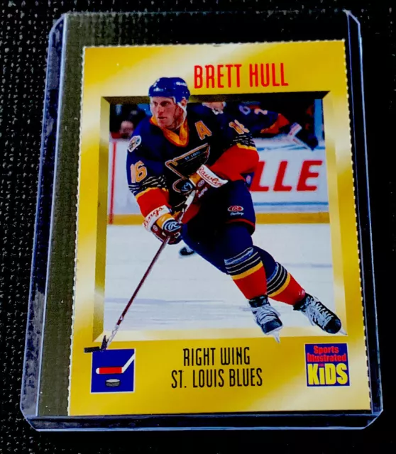 BRETT HULL Rare Sports Illustrated for Kids SI NHL 1997 ST Louis Blues Back Rip