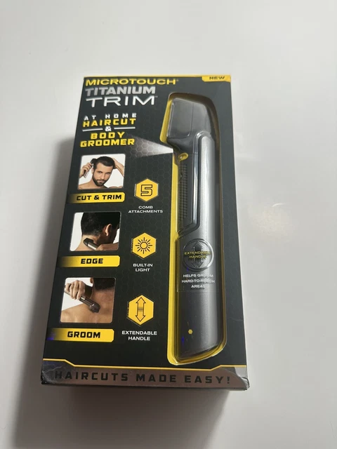 Micro Touch Titanium TRIM AT HOME Hair Cutt Body Groomer Trimmer - SEALED BOX