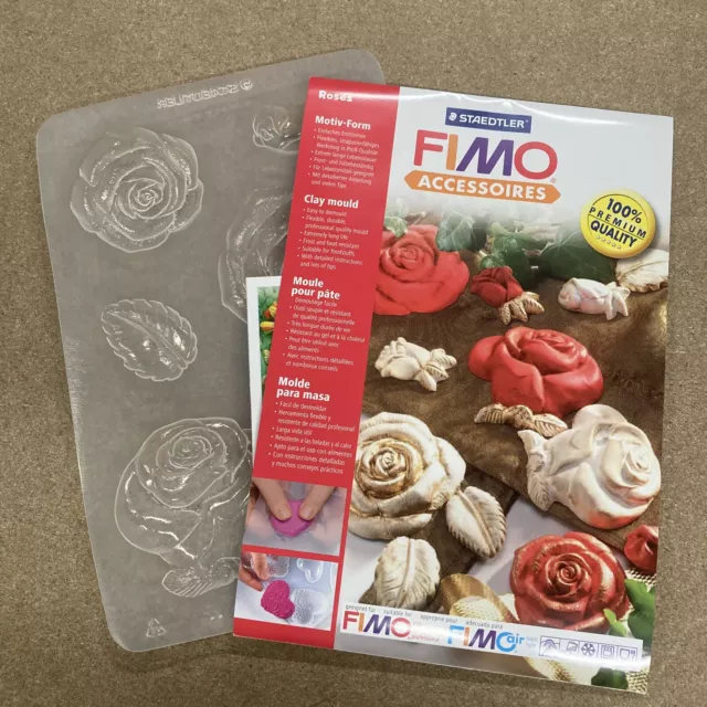 FIMO Clay Mould Roses Home Hobby Arts and Craft