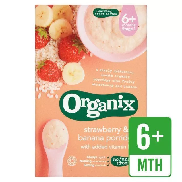 Organix Organic Strawberry and banana Porridge 120g