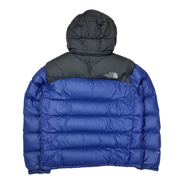 Giacca tampone The North Face da uomo blu Nuptse piumino d'oca 700 taglia large 2