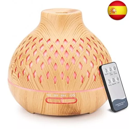 Difusor de aroma, humidificador ultrasónico de 400 ml para aromaterapia con