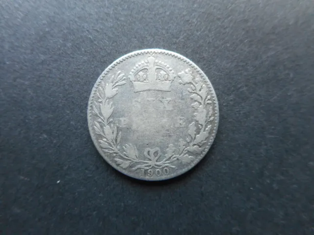 Regno Unito 6 Pence 1900 Victoria (KM# 779)
