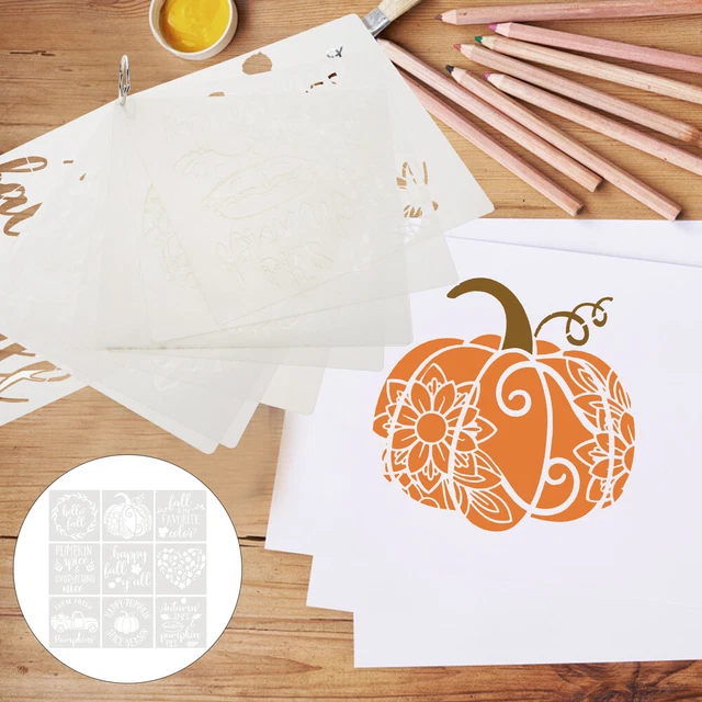 9 blätter Schöne Spritzen Druck Schablone Für Diy Hause Decor 4