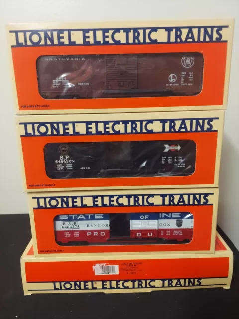 Lionel Train Grand O Gauge, Lionel 6464 Boxcar Series #4 3 Set 6-19272
