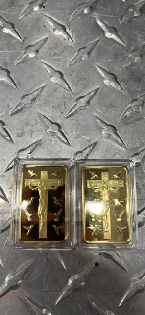 1 oz Gold Jesus Christ Ten Commandments Collector Display Item