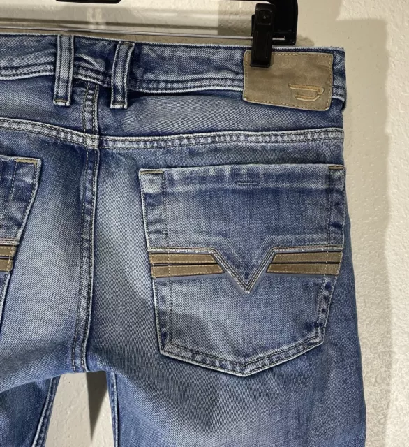 Diesel Zatiny Jeans Mens 30x30 Bootcut Regular Fit Med Wash Denim Pants 008AT