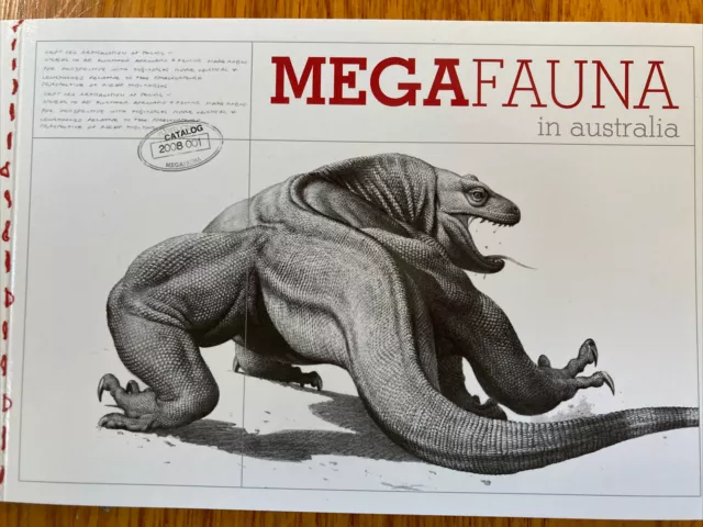 Megafauna In Australia - Prestige Booklet Standard Letter Stamps