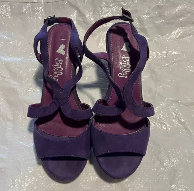 I Love billy Womens Shoes Size 39 Purple Heels