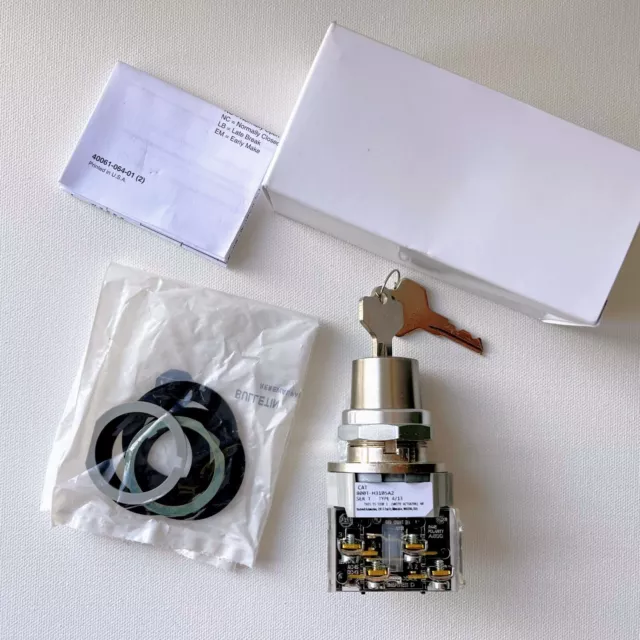 Neuf ! Allen Bradley 800T-H3105A2 30mm Sélecteur Switch 2-Position Clé