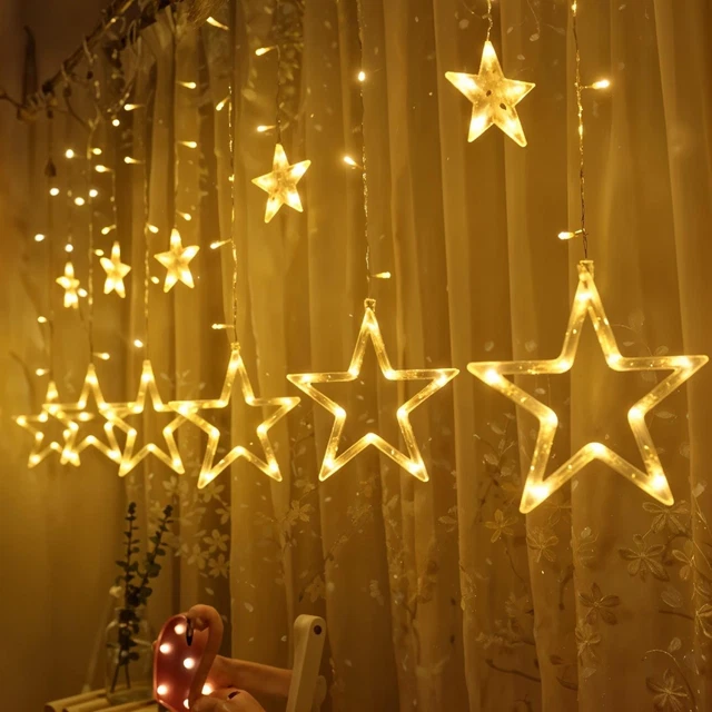 Zerodis Guirlande de Noël avec lumières LED 10 m Doré HB042 Zerodis Guirlande de Noël avec lumières LED 10 m Doré HB042