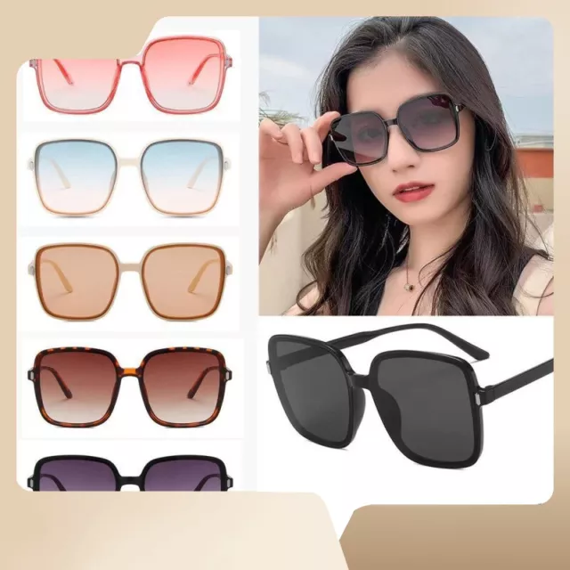 Square Sunglasses Candy Gradient Sunglasses Anti-UV Retro Sun Protection Glasses