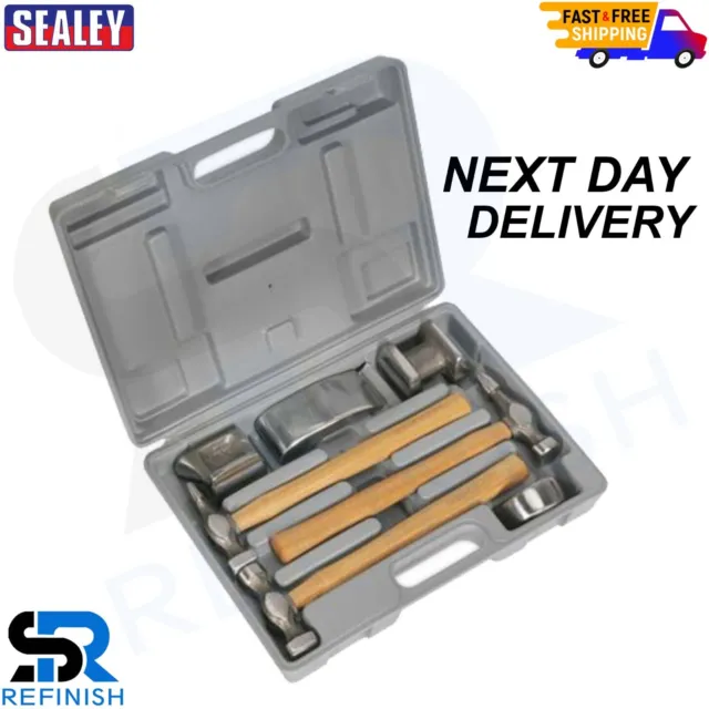 Sealey Panel Body Beating Set CB507 Drop Forged Hickory Shaft Hammer Dolly Pick