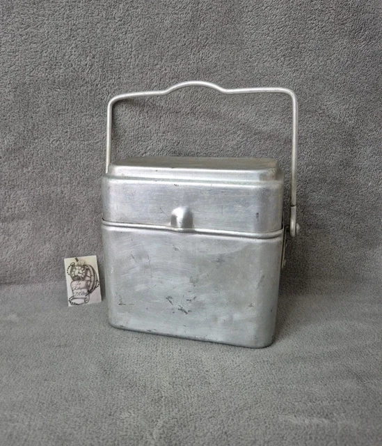 Ancienne Cantine En Aluminium - Marque Déposée 1939 - Gamelle Vintage